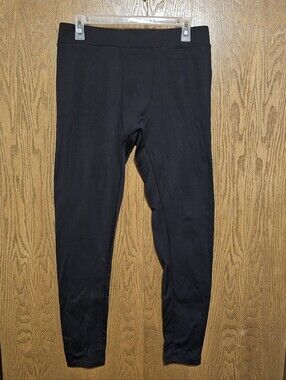 Spyder Fleece Lined Base Layer Leggings Pants Black Activewear